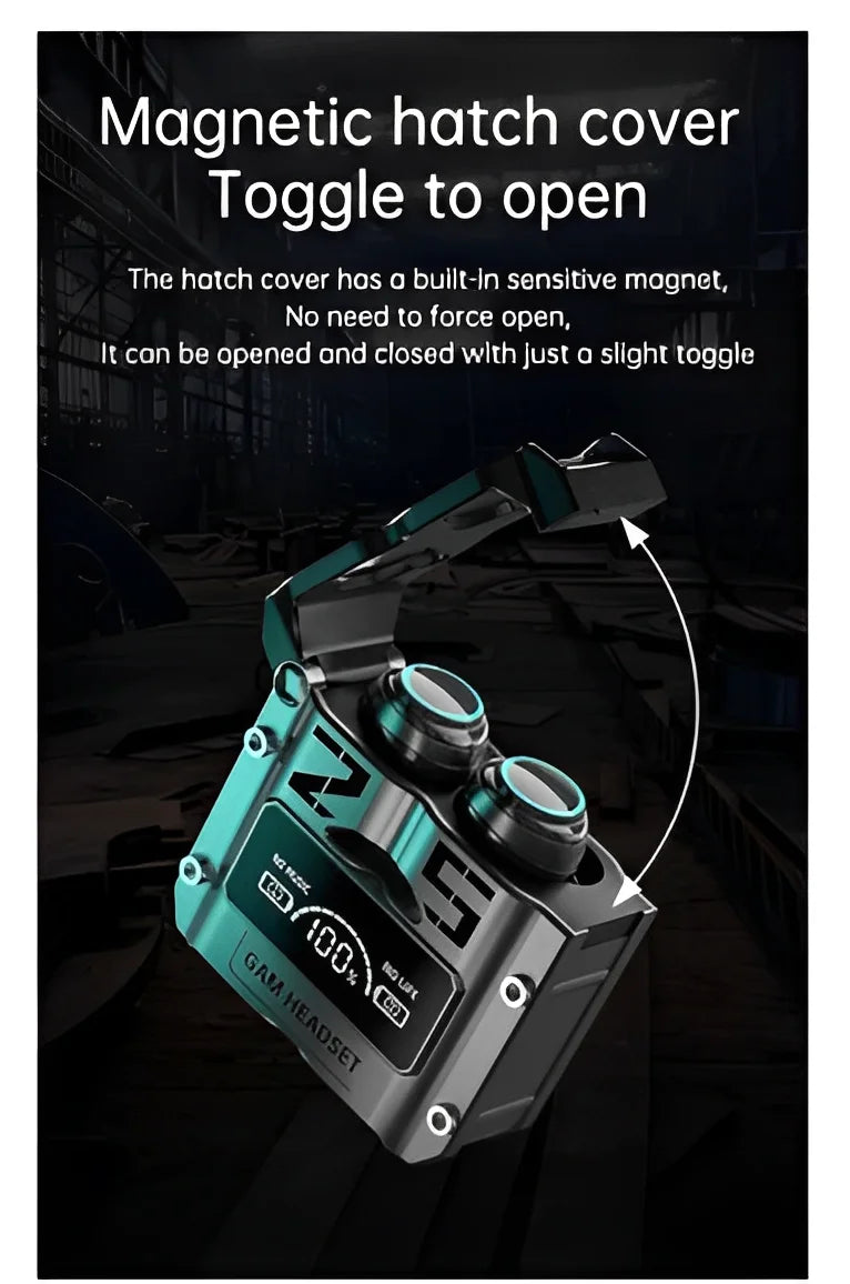Fone de Ouvido Gamer M25 TWS Sem Fio Bluetooth – Estéreo, Redução de Ruído, Microfone