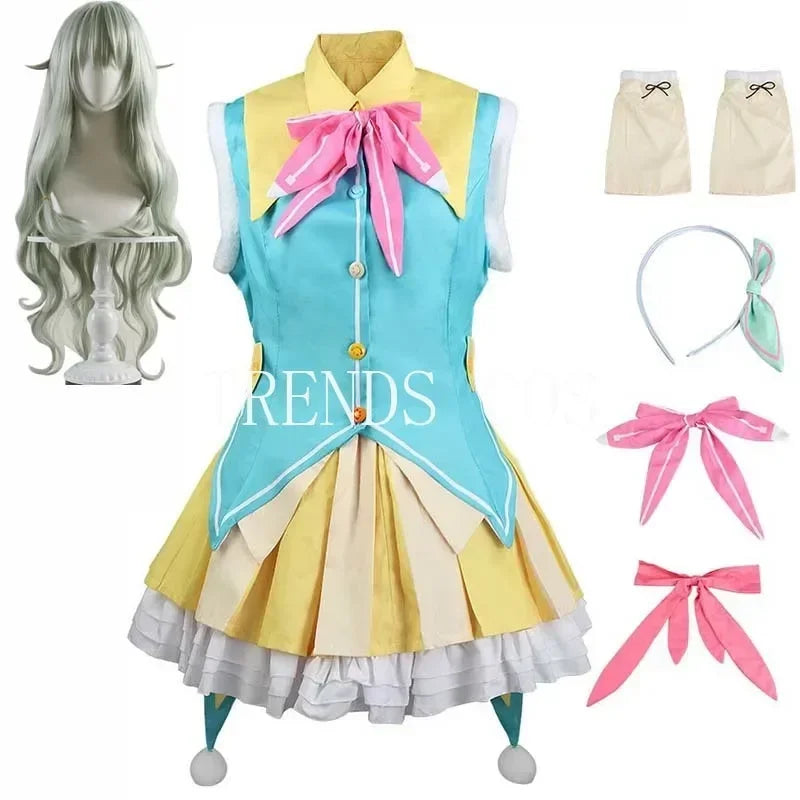 Fantasia Kusanagi Nene Cosplay – Project Sekai | Vestido Idol com Peruca 90cm