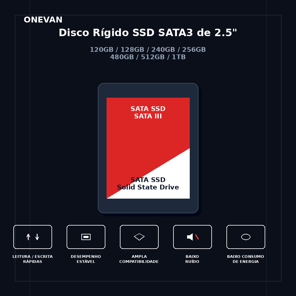 Original New 2.5 Inch SATA3 SSD Internal Solid State Drive for Laptop Desktop - 120GB 240GB 500GB Hard Disk Option