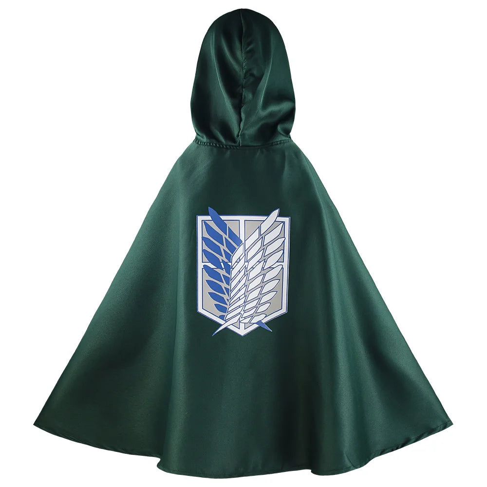 Fantasia Attack on Titan – Levi, Mikasa, Eren ou Hange | Kit Completo com Peruca