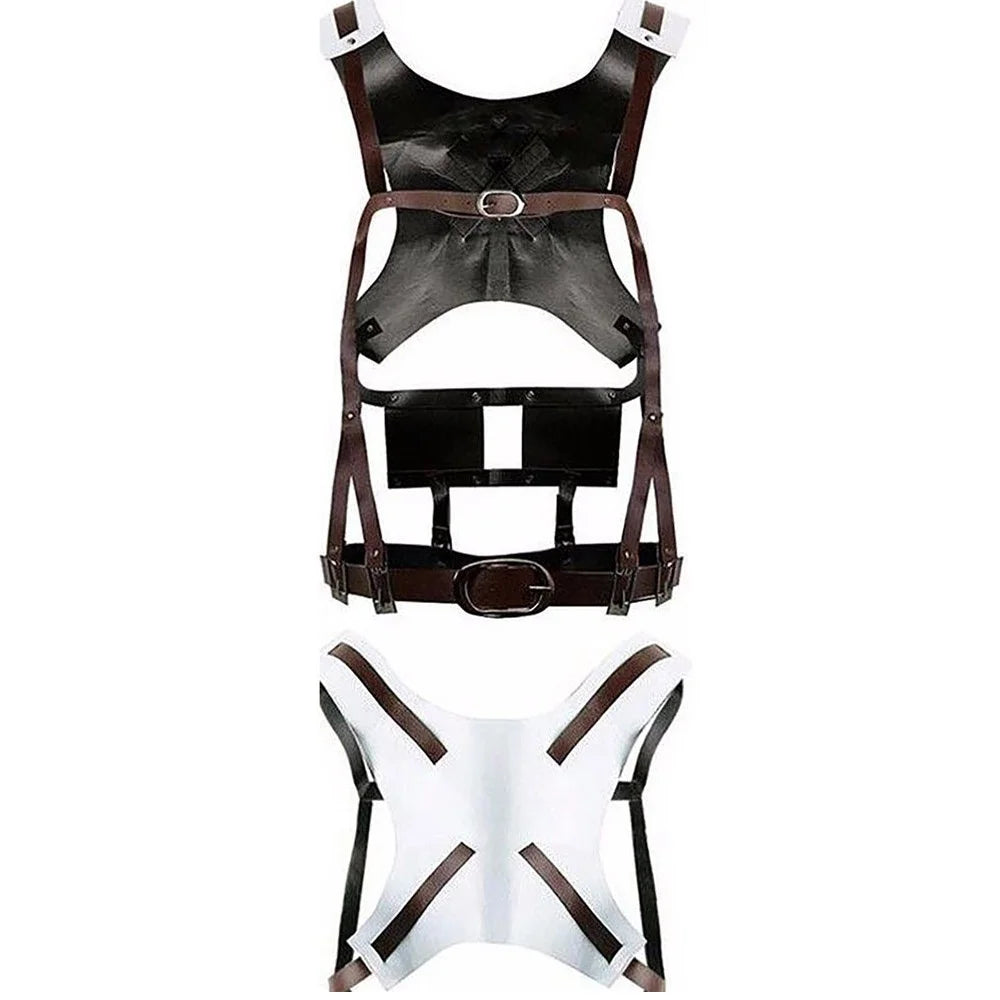 Fantasia Attack on Titan – Levi, Mikasa, Eren ou Hange | Kit Completo com Peruca