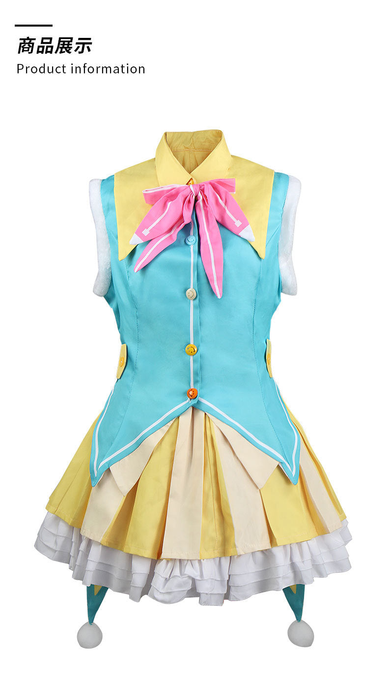 Fantasia Kusanagi Nene Cosplay – Project Sekai | Vestido Idol com Peruca 90cm