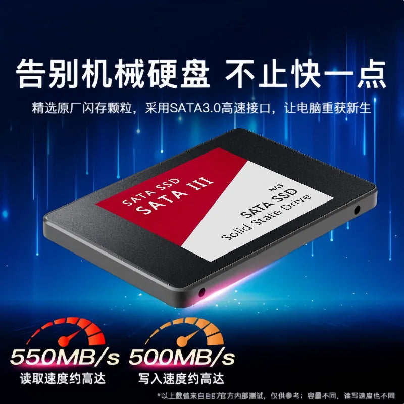 SSD Interno 2.5" SATA3 para Notebook e Desktop – 120GB 240GB 500GB
