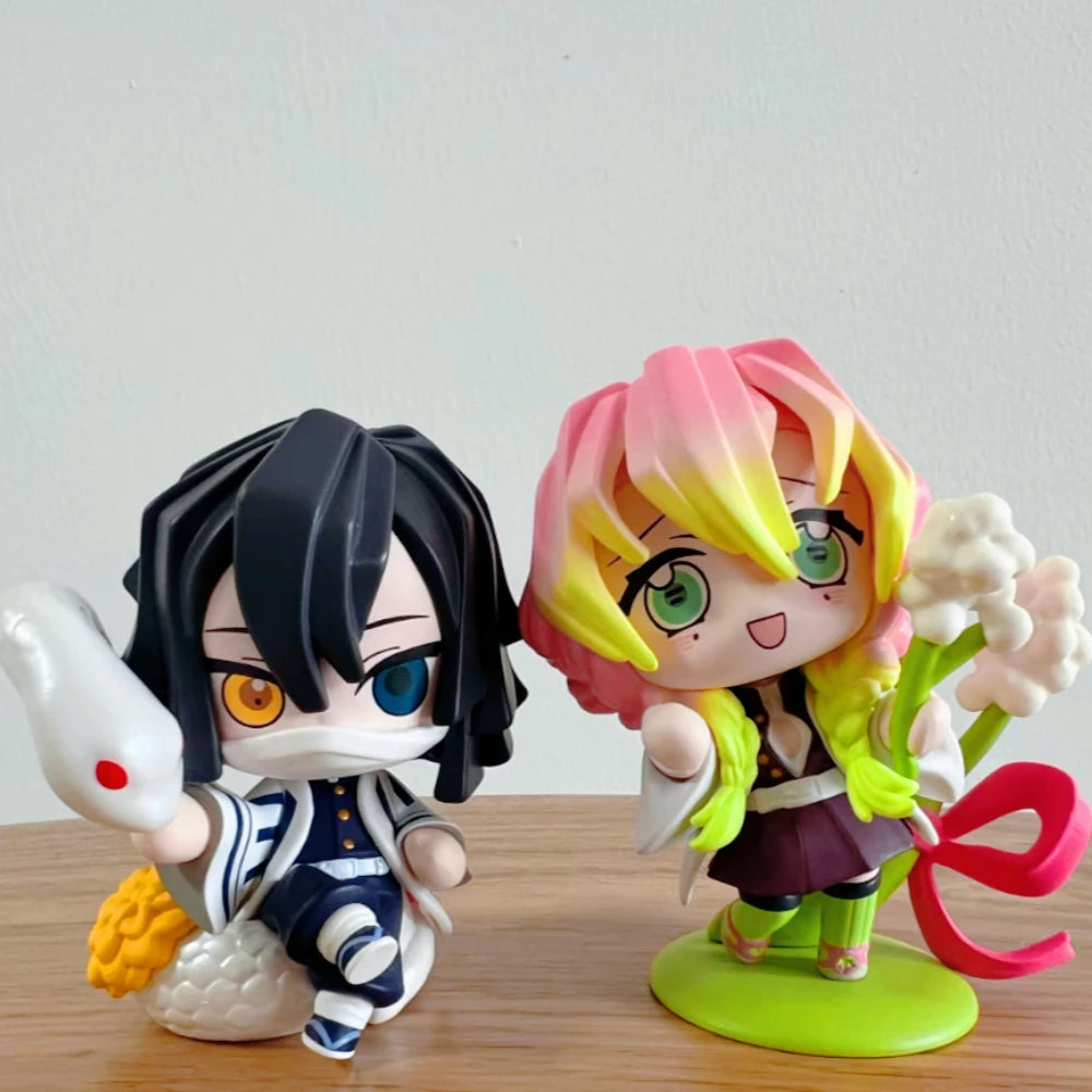 Kit 12 Bonecos Colecionáveis Demon Slayer Versão Q – PVC 6–9cm | Coleção Completa
