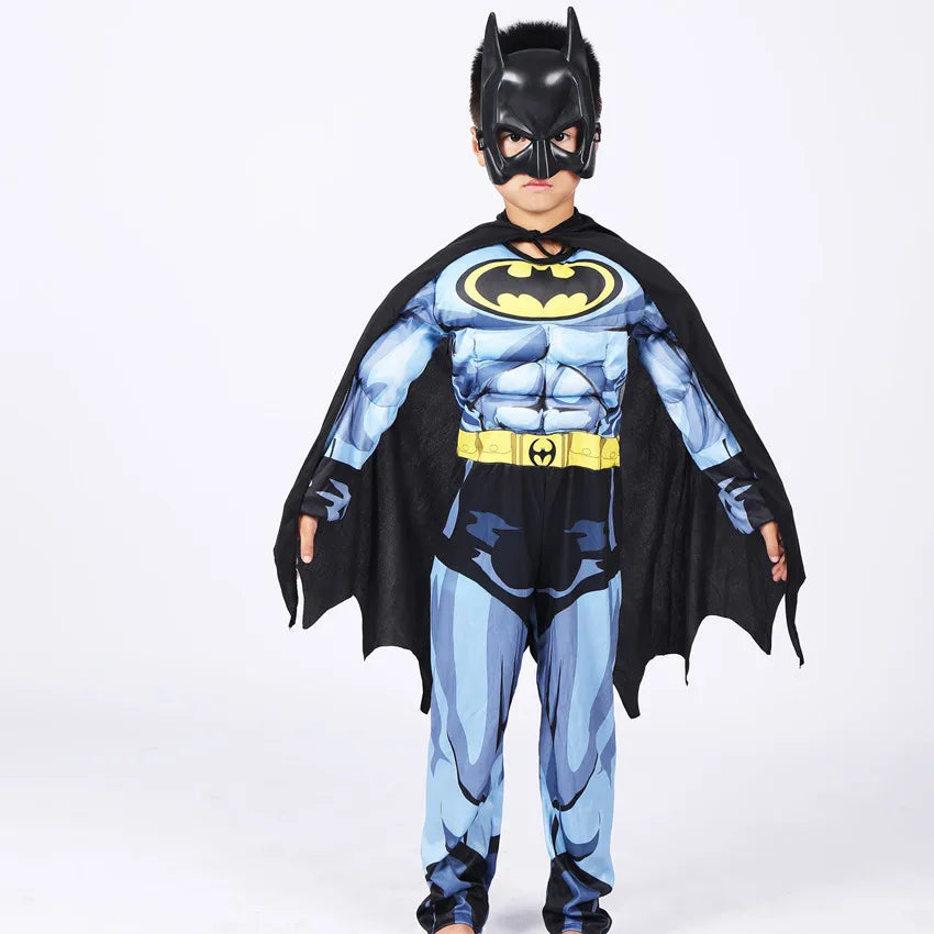 Fantasia Infantil Morcego Super-Herói – Macacão Halloween para Meninos