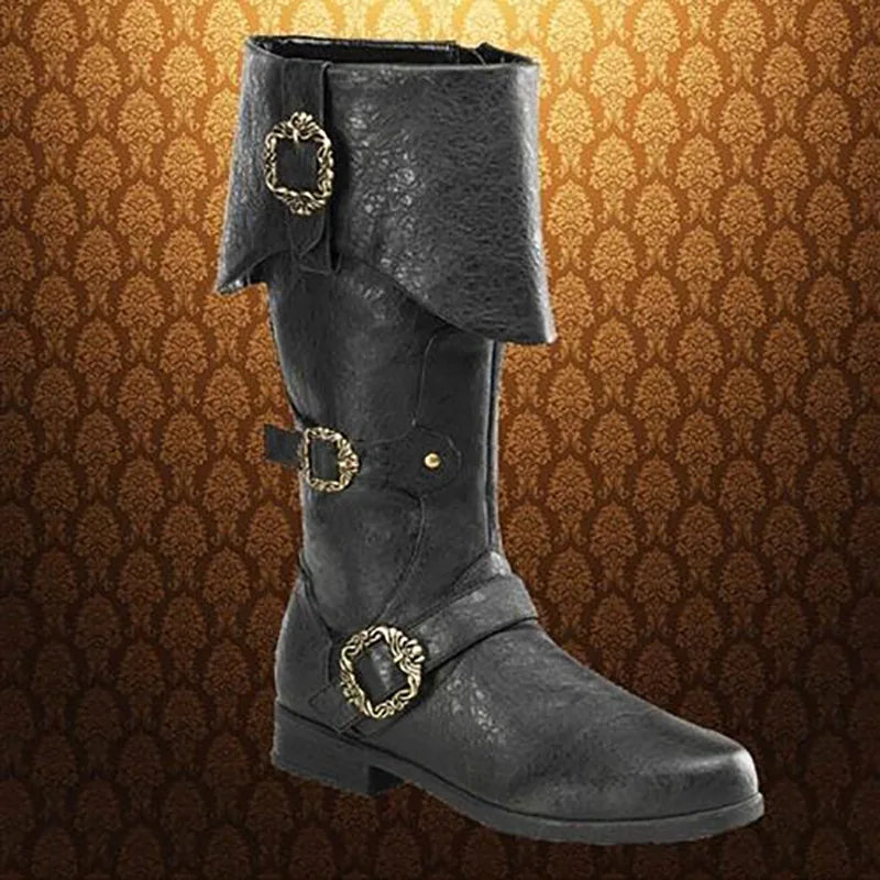 Bota Medieval Pirata Cosplay – Steampunk Viking | Halloween e Carnaval para Homens e Mulheres