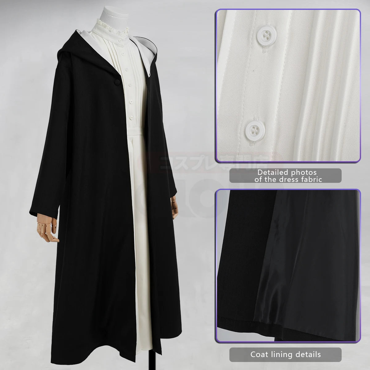 Fantasia Fern Cosplay – Frieren: Além da Jornada | Vestido, Capa e Peruca