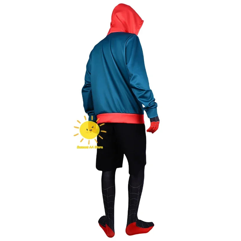 Fantasia Miles Morales Spider-Man – Across the Spider-Verse | Kit Completo Adulto e Infantil
