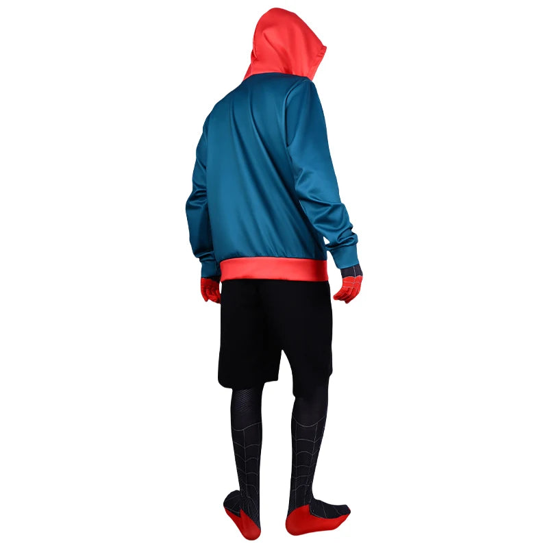 Fantasia Miles Morales Spider-Man – Across the Spider-Verse | Kit Completo Adulto e Infantil