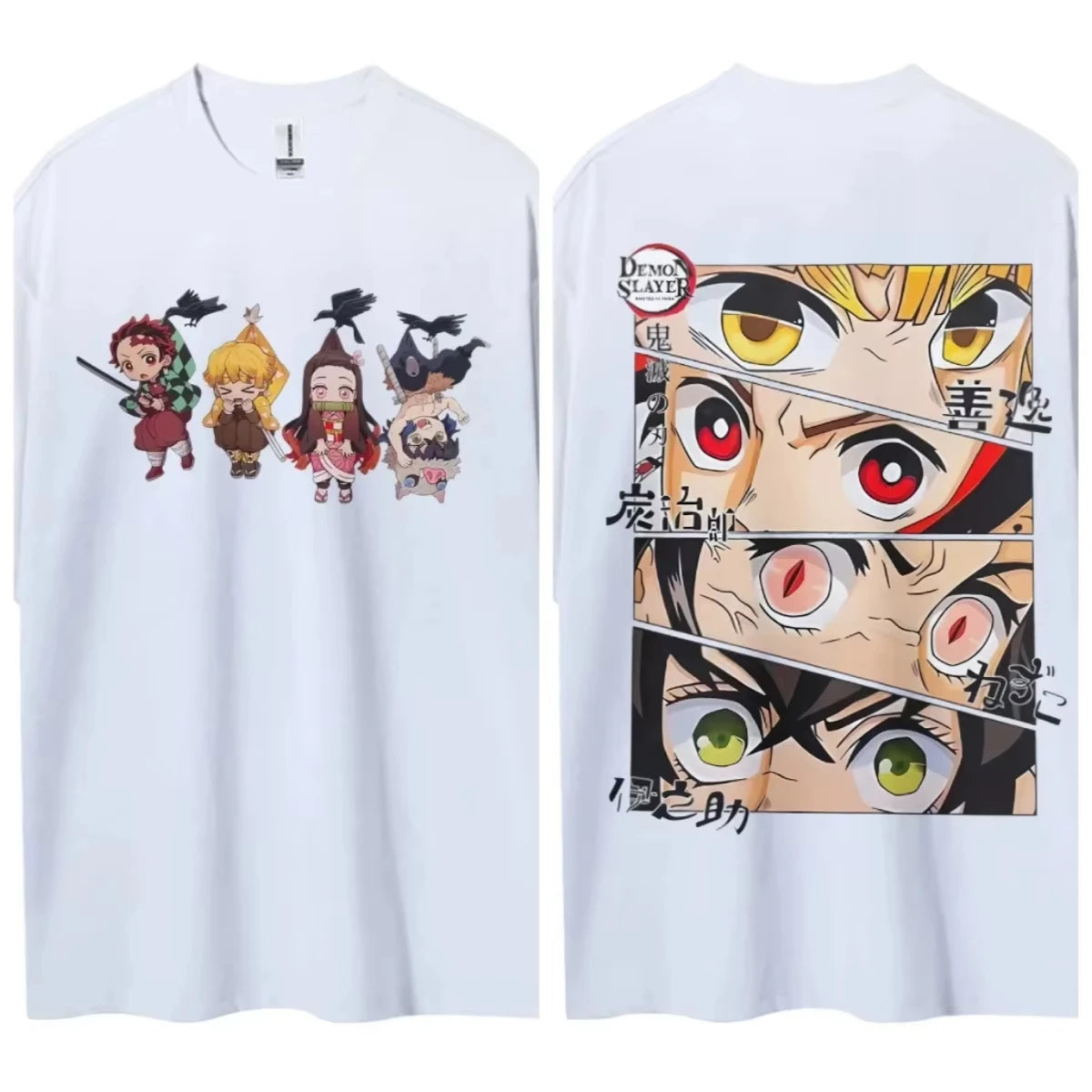 Camiseta Infantil Demon Slayer – Tanjiro Kamado | Manga Curta, Unissex, Tamanhos 100–160