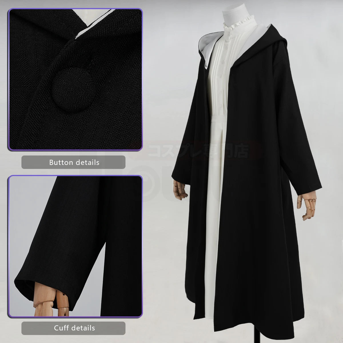 Fantasia Fern Cosplay – Frieren: Além da Jornada | Vestido, Capa e Peruca