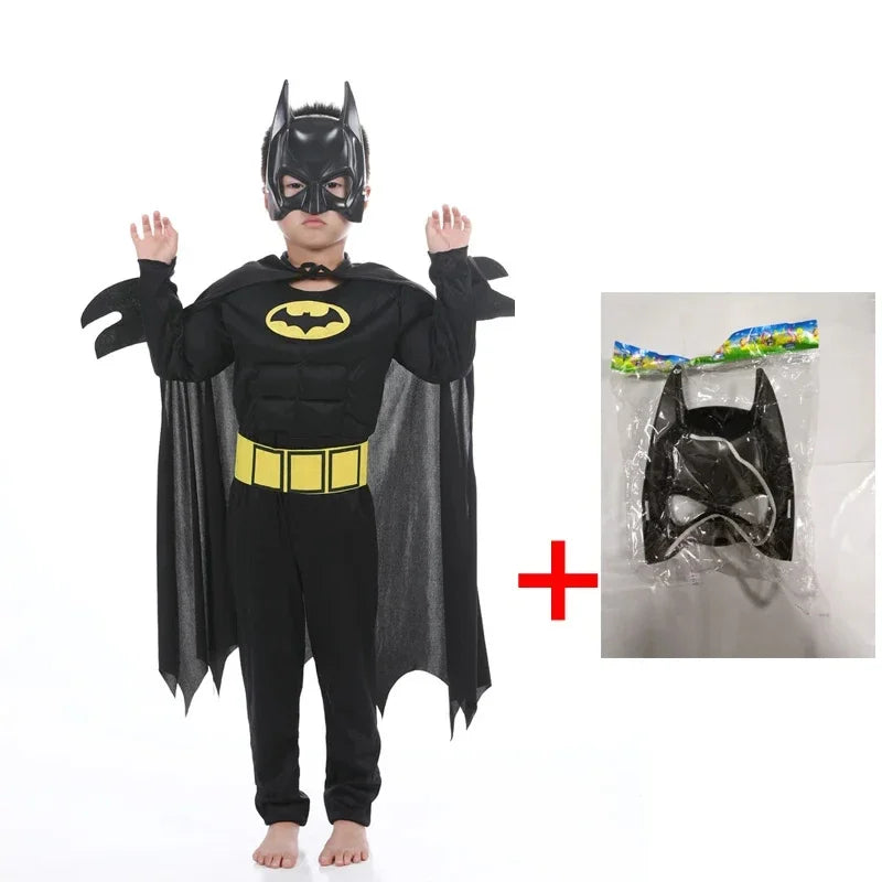 Fantasia Infantil Morcego Super-Herói – Macacão Halloween para Meninos