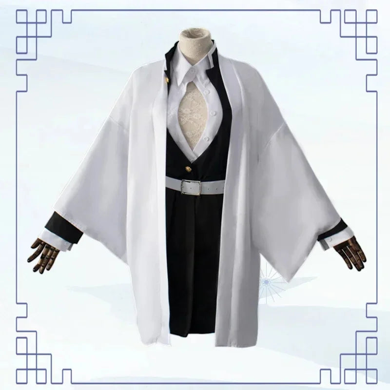 Fantasia Kanroji Mitsuri Cosplay Kit Tattoo – Demon Slayer | Kimono Haori com Peruca
