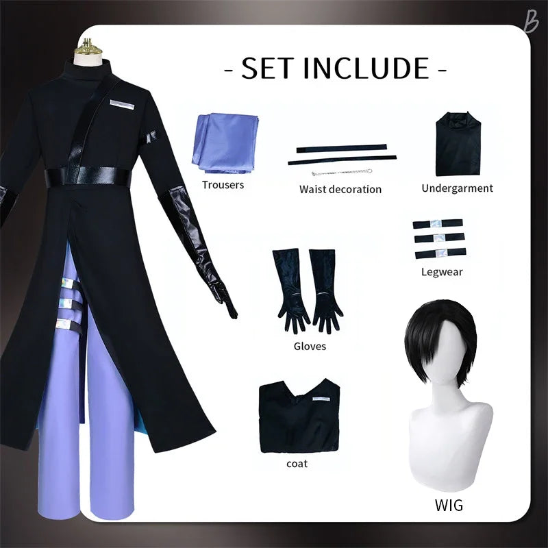Fantasia Ivan Till Cosplay – Alien Stage | Uniforme Estilo Chinês em Jacquard