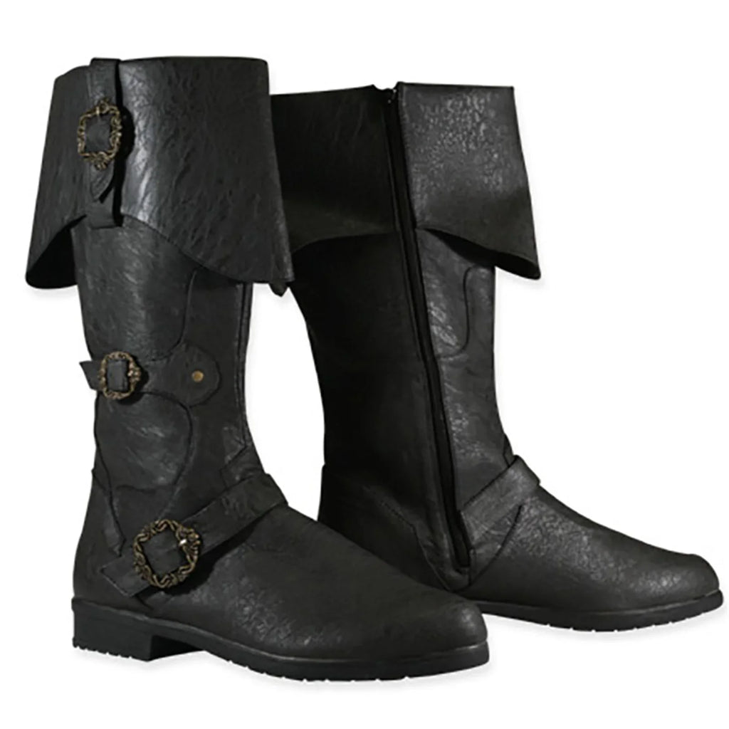 Bota Medieval Pirata Cosplay – Steampunk Viking | Halloween e Carnaval para Homens e Mulheres