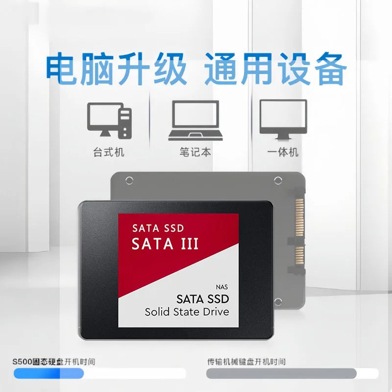 SSD Interno 2.5" SATA3 para Notebook e Desktop – 120GB 240GB 500GB
