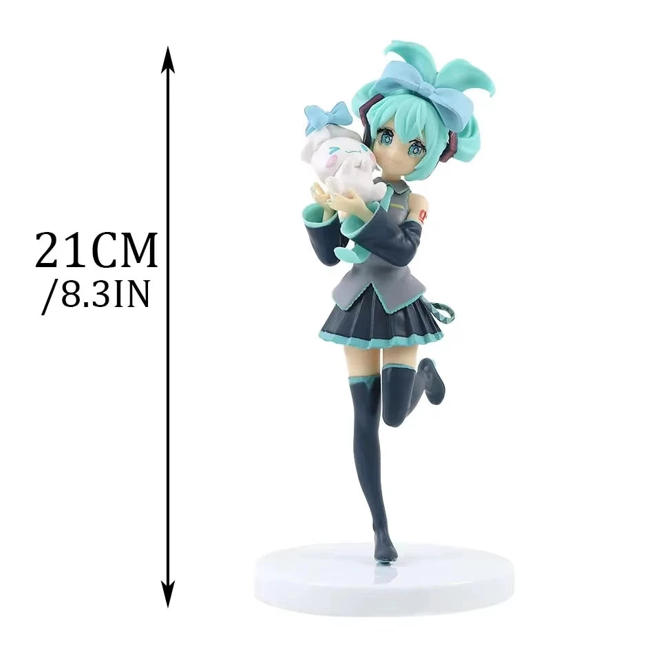 Boneco Colecionável Hatsune Miku Neko Ver. 11cm – PVC Kawaii para Mesa