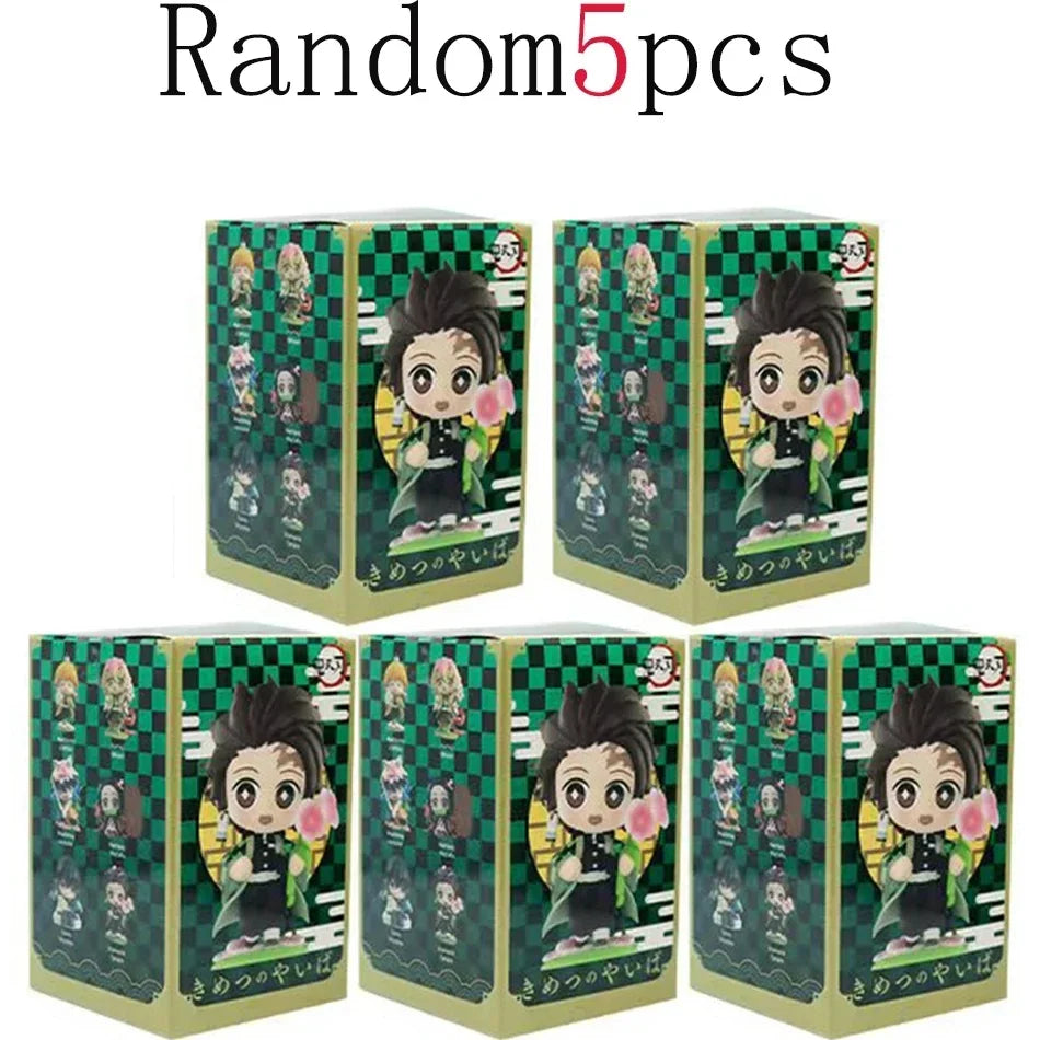 Kit 12 Bonecos Colecionáveis Demon Slayer Versão Q – PVC 6–9cm | Coleção Completa