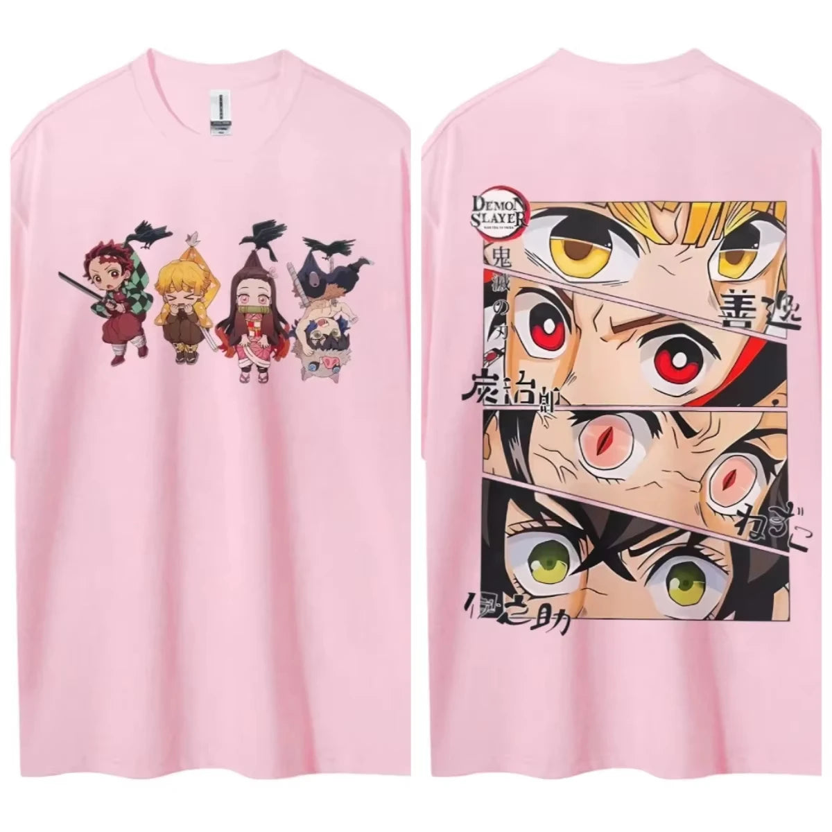 Camiseta Infantil Demon Slayer – Tanjiro Kamado | Manga Curta, Unissex, Tamanhos 100–160