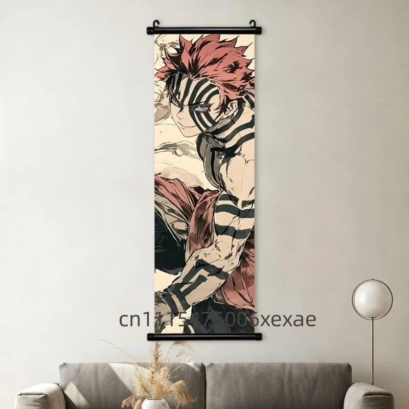 Demon Slayer – Pôster Canvas Scroll para Parede | Inosuke, Zenitsu, Nezuko e mais