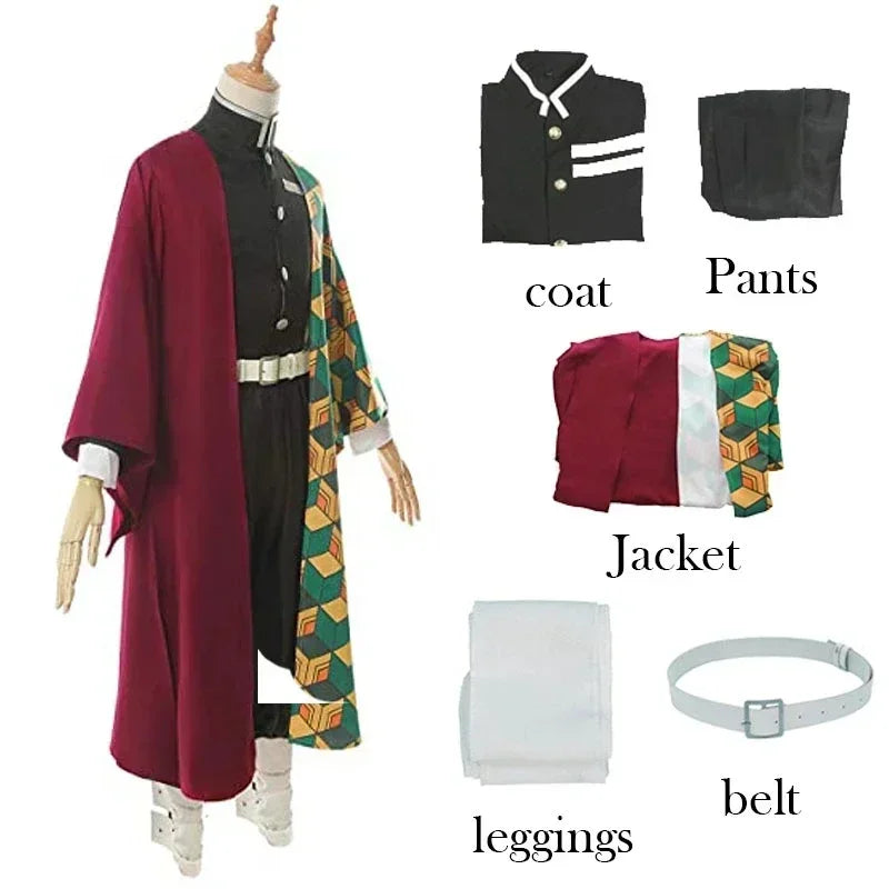 Fantasia Tomioka Giyuu Cosplay – Demon Slayer | Uniforme Completo para Crianças e Adultos