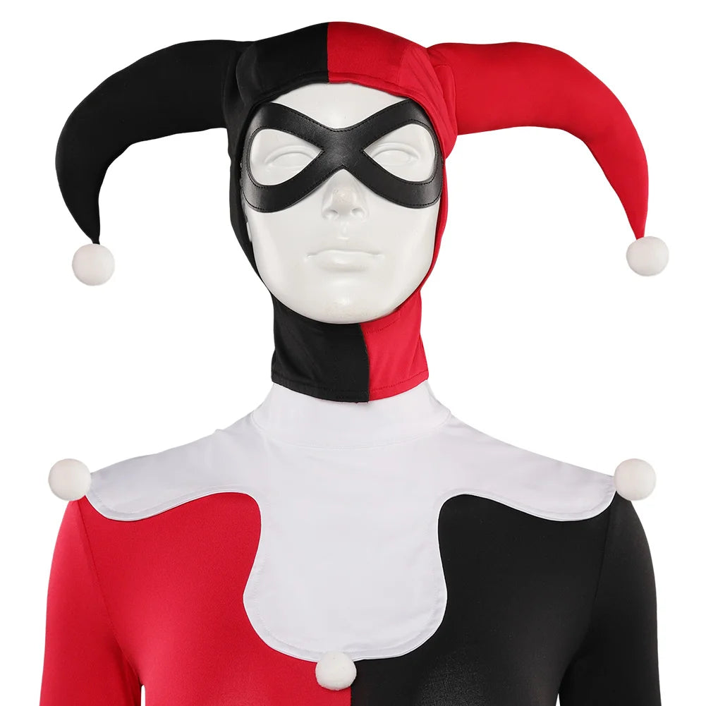 Fantasia Harley Quinn Cosplay – Macacão, Máscara e Acessórios | Halloween e Carnaval