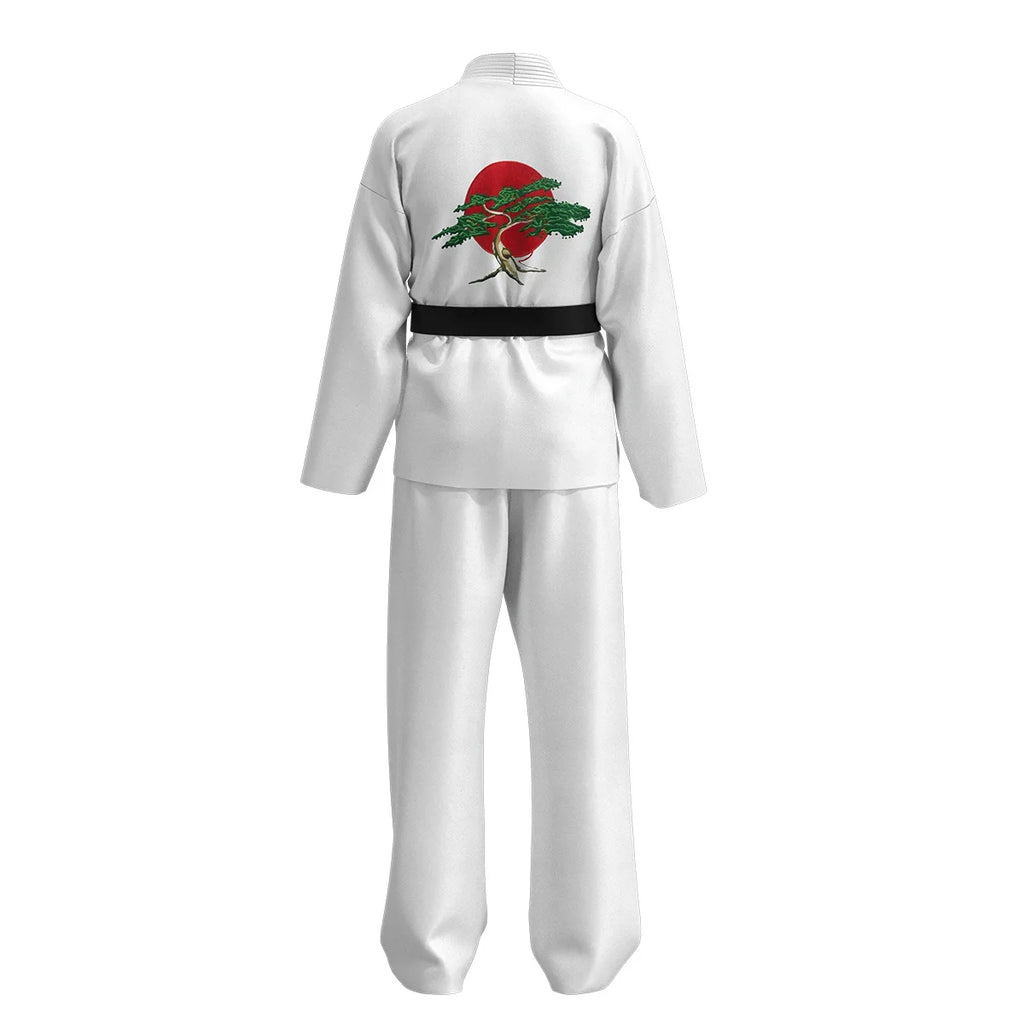 Fantasia Cobra Kai Cosplay – Karatê | Kimono Preto ou Branco para Crianças e Adultos