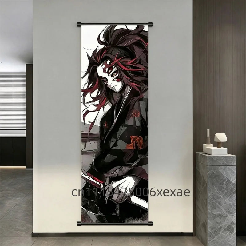 Demon Slayer – Pôster Canvas Scroll para Parede | Inosuke, Zenitsu, Nezuko e mais