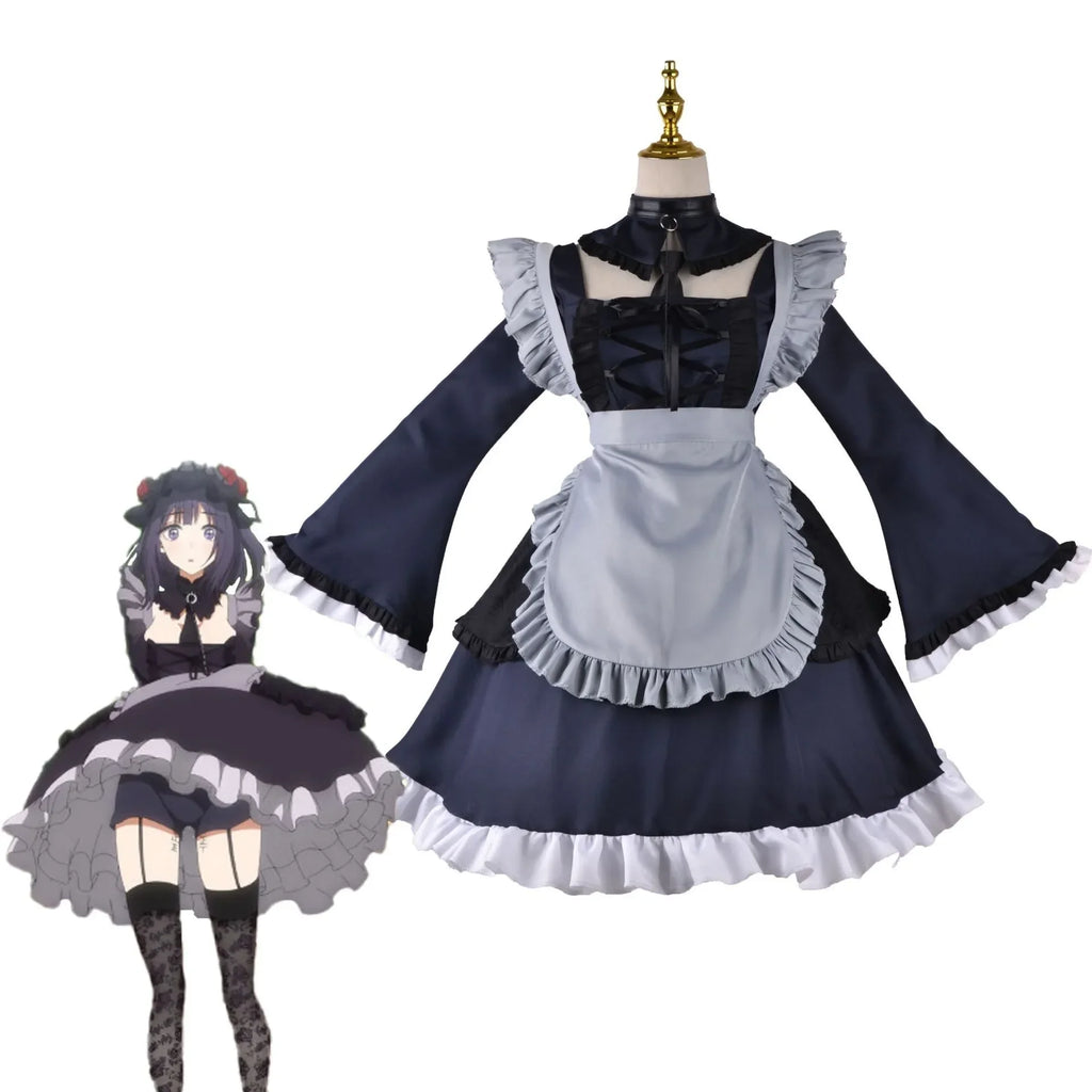 Fantasia Marin Kitagawa Cosplay Maid – Sono Bisque Doll | Vestido Lolita Kit Completo