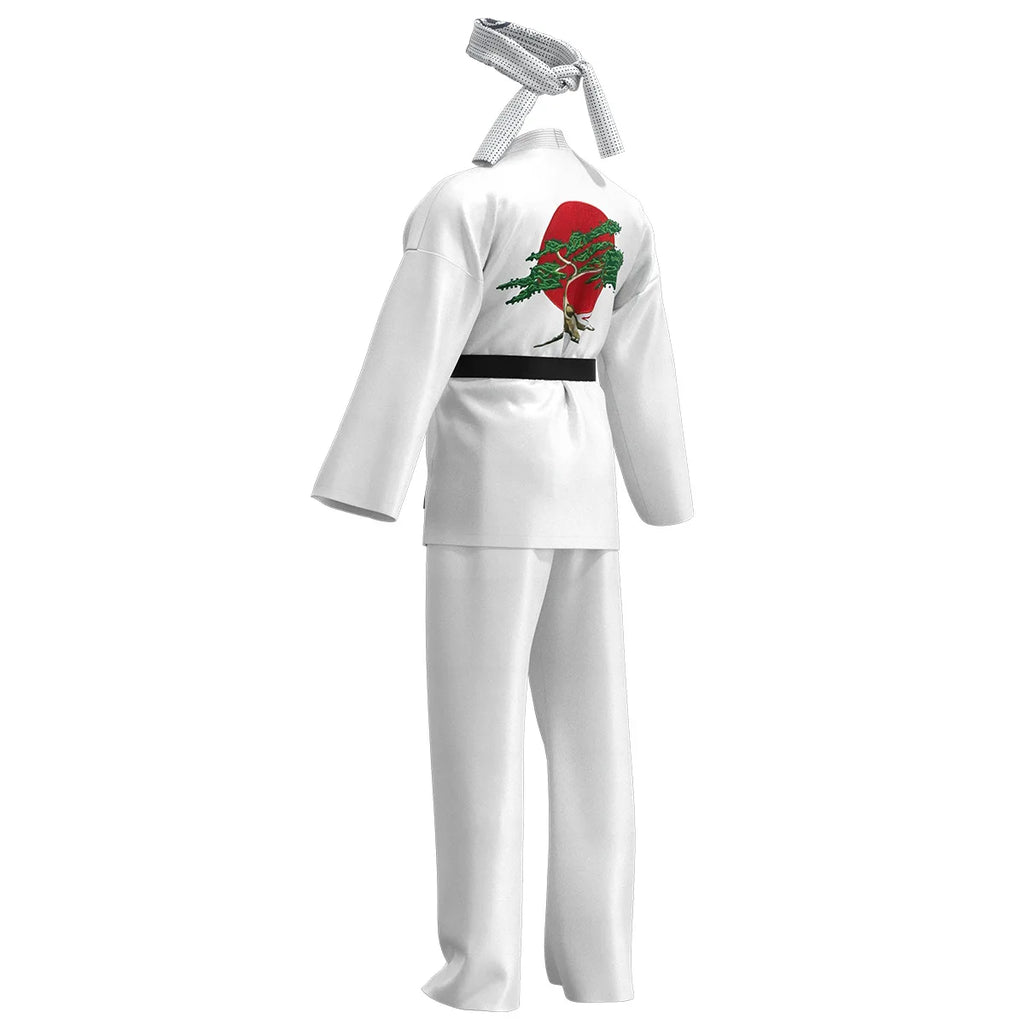 Fantasia Cobra Kai Cosplay – Karatê | Kimono Preto ou Branco para Crianças e Adultos