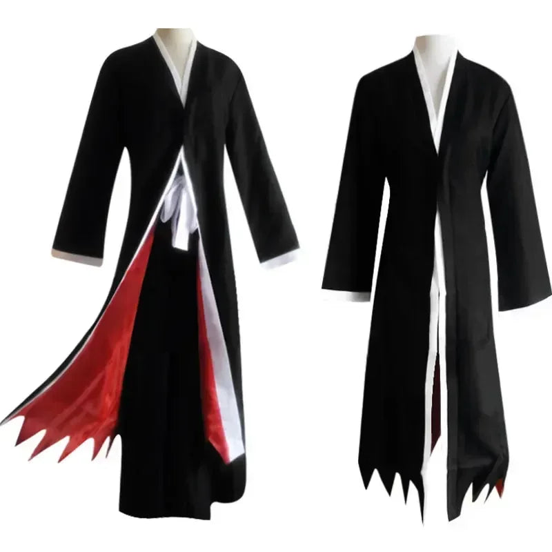 Fantasia Kurosaki Ichigo Cosplay – Bleach | Kimono Shinigami Mugetsu/Tensa Zangetsu