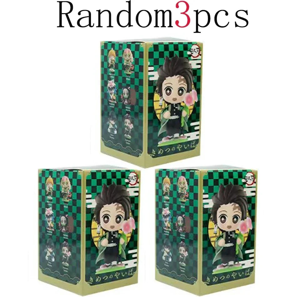 Kit 12 Bonecos Colecionáveis Demon Slayer Versão Q – PVC 6–9cm | Coleção Completa