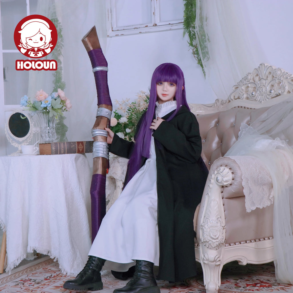 Fantasia Fern Cosplay – Frieren: Além da Jornada | Vestido, Capa e Peruca