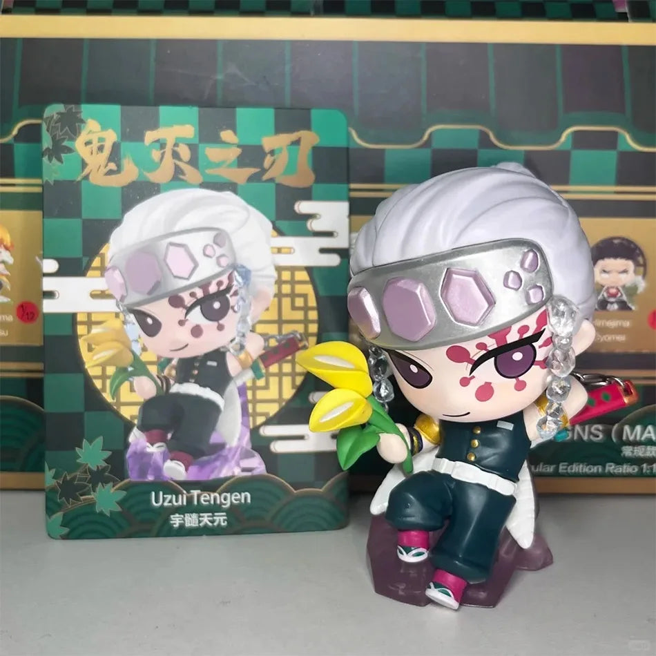 Kit 12 Bonecos Colecionáveis Demon Slayer Versão Q – PVC 6–9cm | Coleção Completa