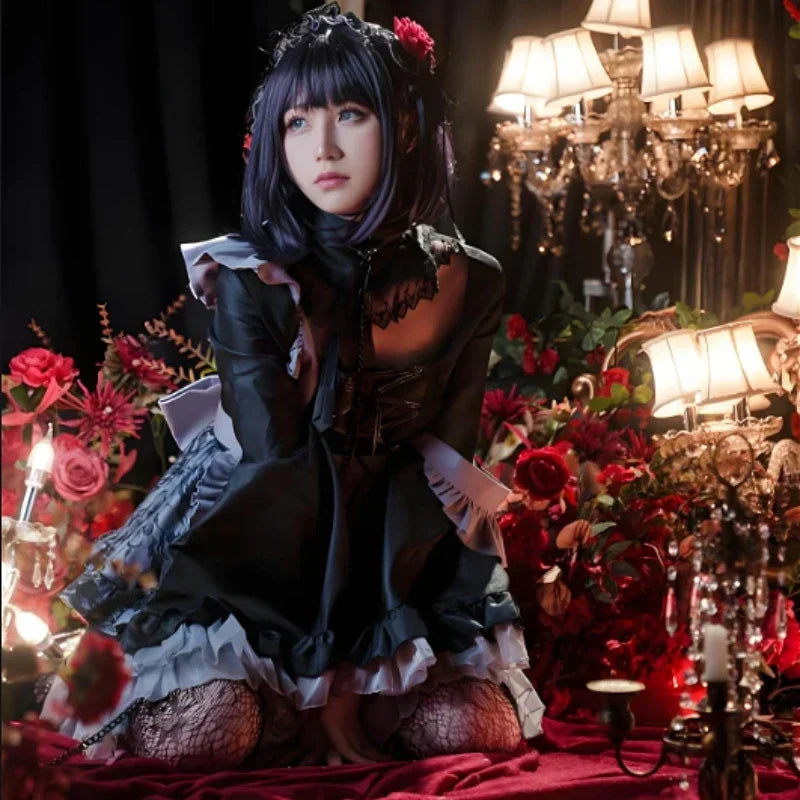 Fantasia Marin Kitagawa Cosplay Maid – Sono Bisque Doll | Vestido Lolita Kit Completo