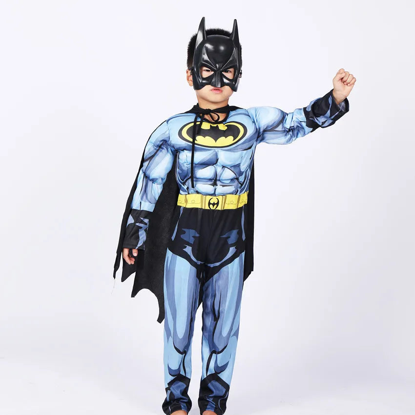 Fantasia Infantil Morcego Super-Herói – Macacão Halloween para Meninos