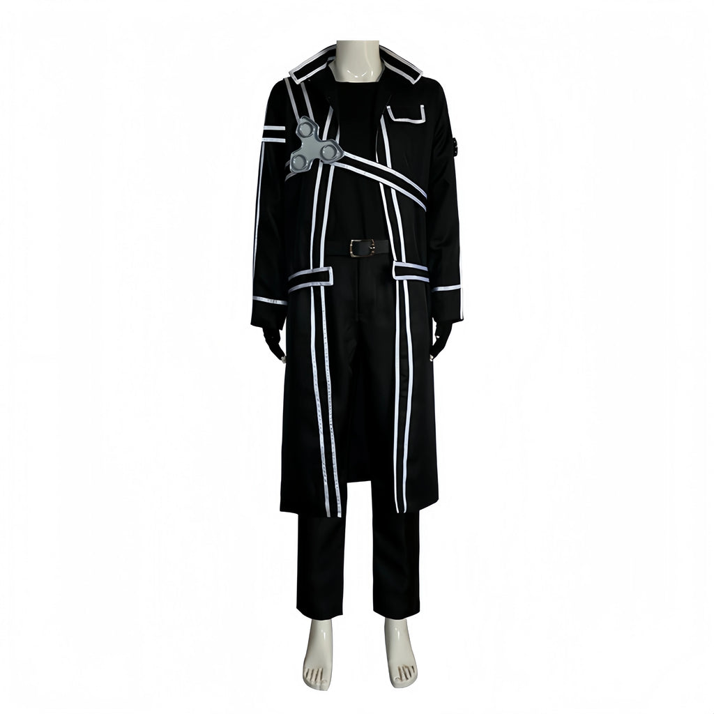 Fantasia Kirito Cosplay – Sword Art Online | Jaqueta, Camisa e Calça para Halloween