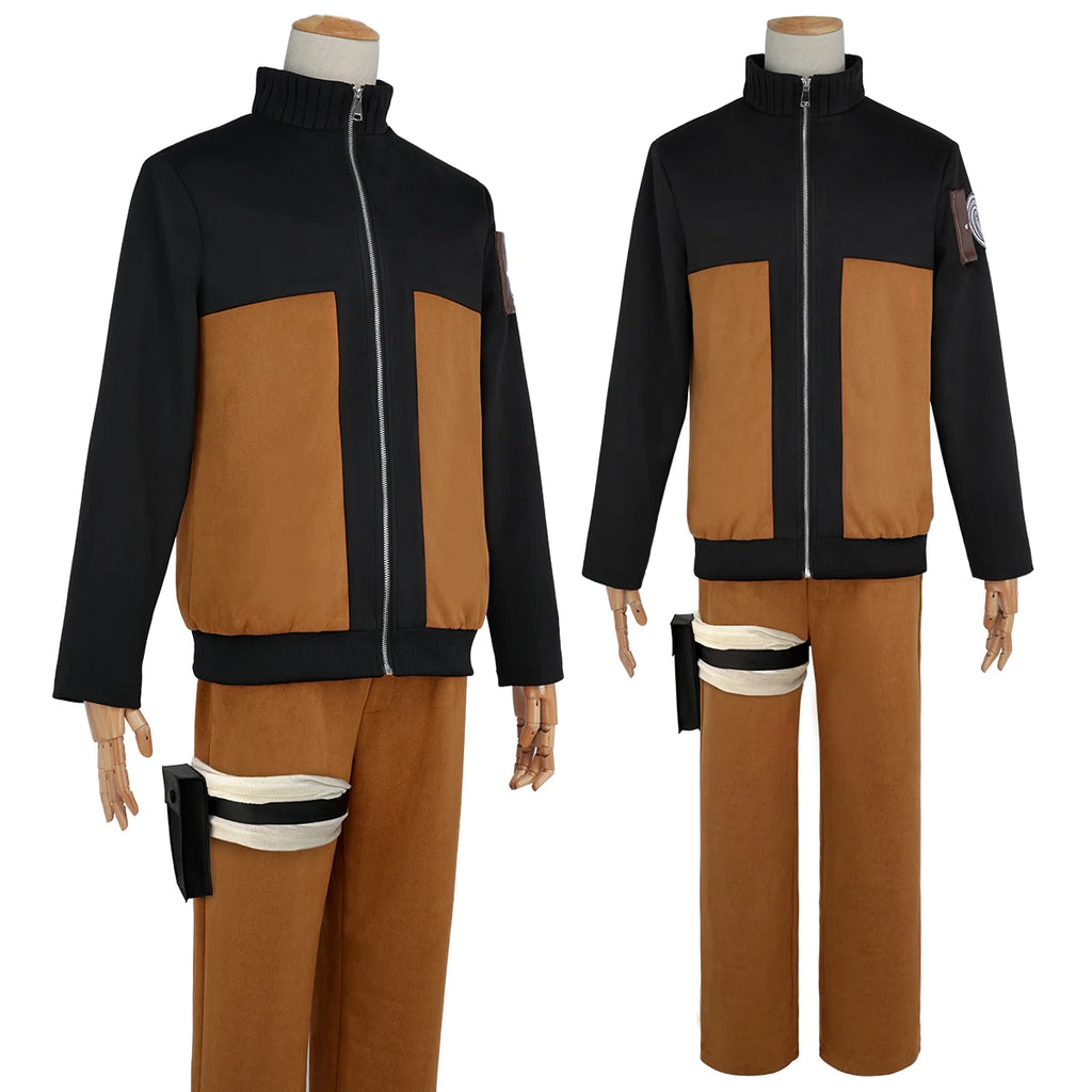 Fantasia Uzumaki Naruto Cosplay – Naruto Shippuden | Uniforme Completo Adulto