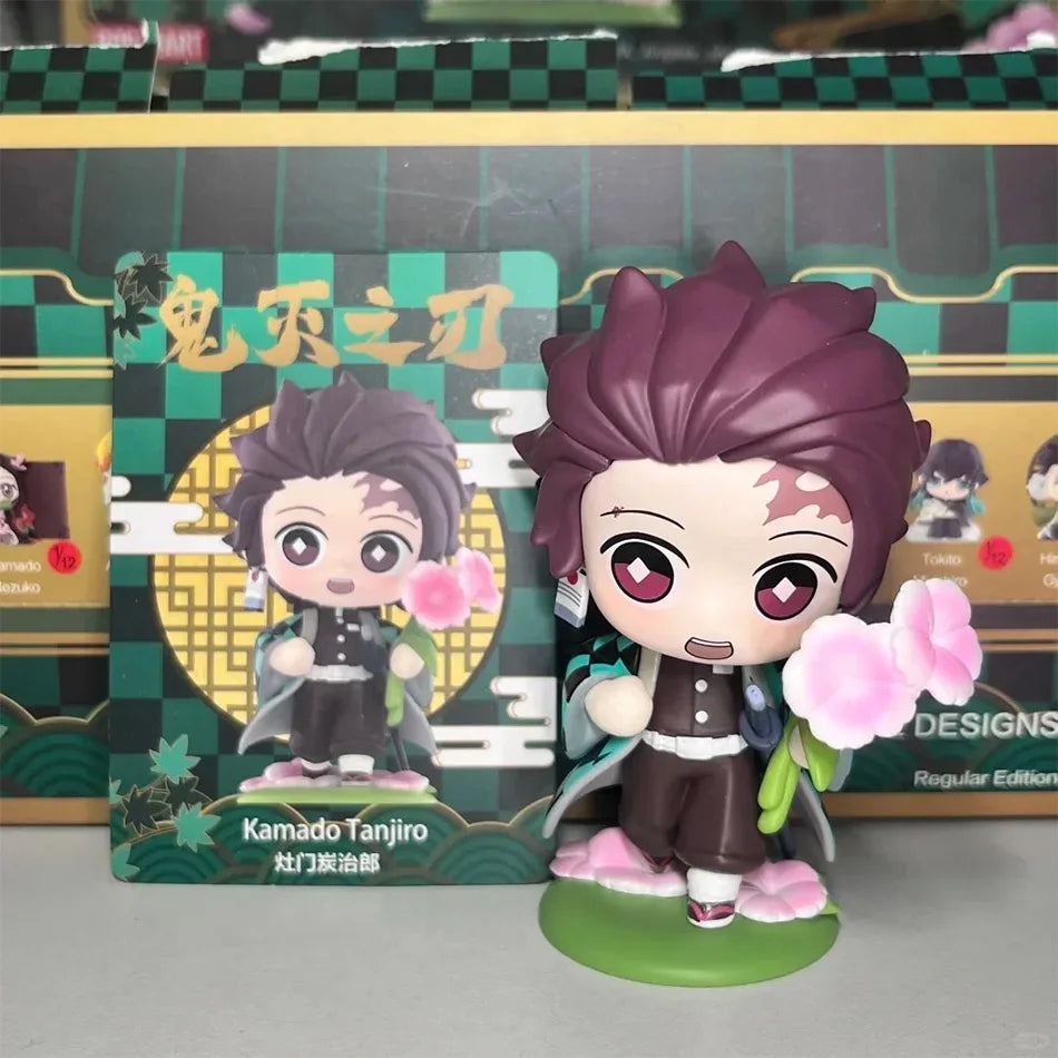 Kit 12 Bonecos Colecionáveis Demon Slayer Versão Q – PVC 6–9cm | Coleção Completa