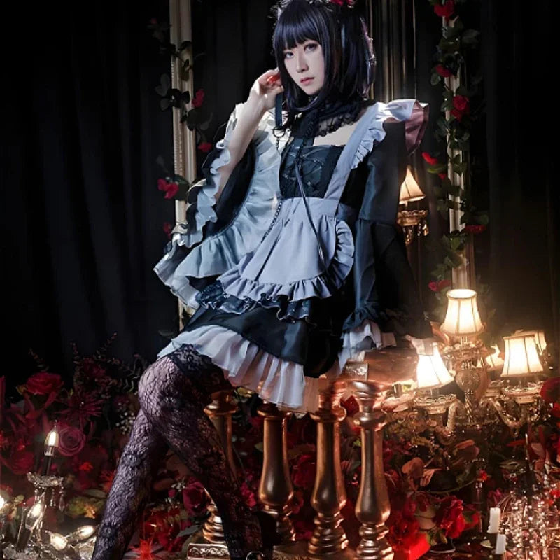 Fantasia Marin Kitagawa Cosplay Maid – Sono Bisque Doll | Vestido Lolita Kit Completo