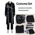 Fantasia Kirito Cosplay – Sword Art Online | Jaqueta, Camisa e Calça para Halloween