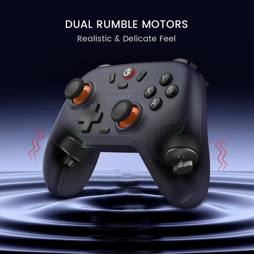 Controle Gamer GameSir Nova Lite Sem Fio – Bluetooth, Hall Effect | Switch, Android, iOS, PC e Steam
