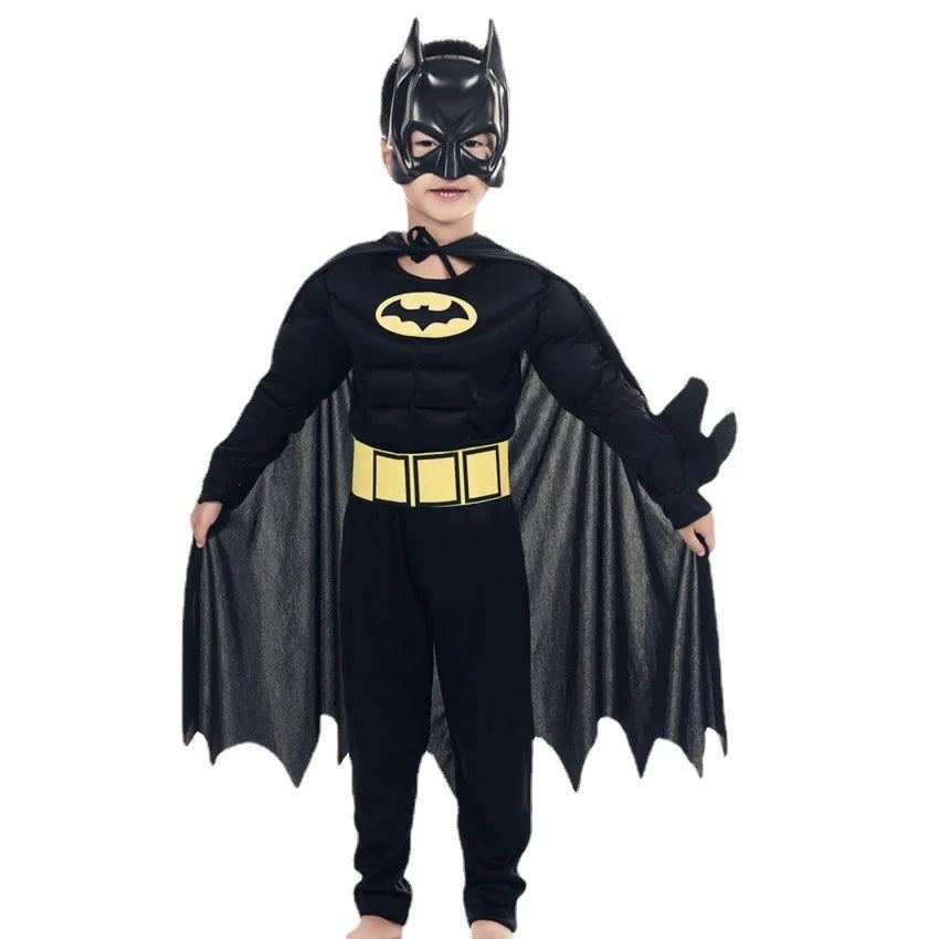 Fantasia Infantil Morcego Super-Herói – Macacão Halloween para Meninos