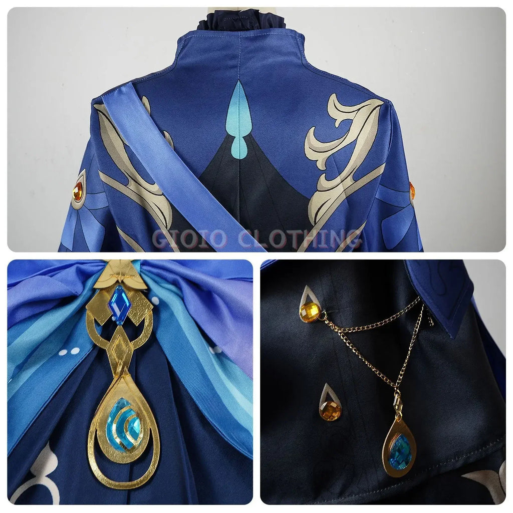 Fantasia Furina Focalors Cosplay – Genshin Impact | Uniforme para Halloween e Carnaval