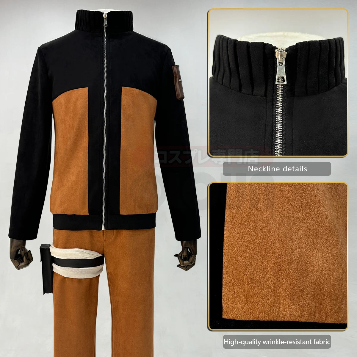 Fantasia Uzumaki Naruto Cosplay – Naruto Shippuden | Uniforme Completo Adulto