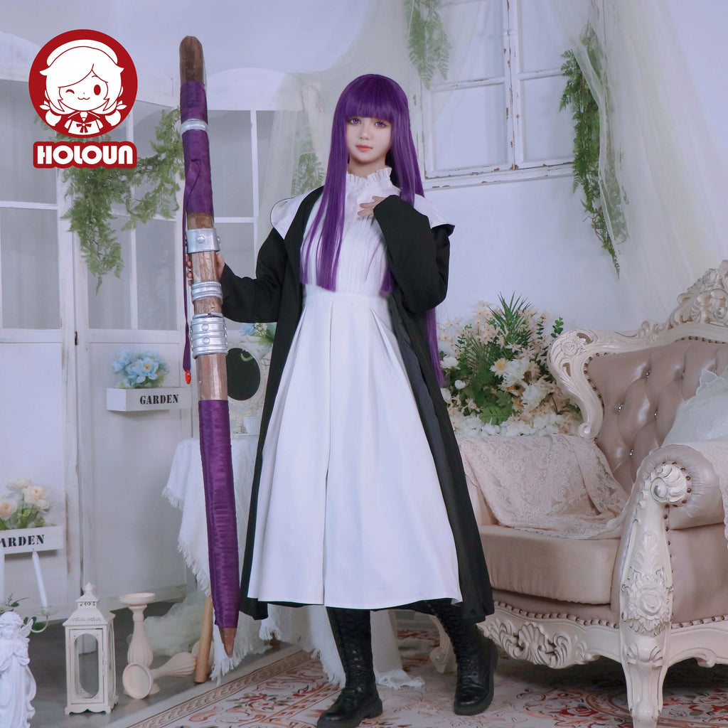Fantasia Fern Cosplay – Frieren: Além da Jornada | Vestido, Capa e Peruca