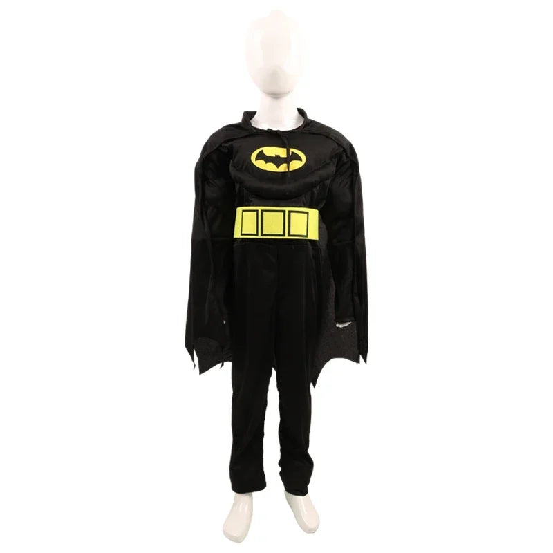 Fantasia Infantil Morcego Super-Herói – Macacão Halloween para Meninos