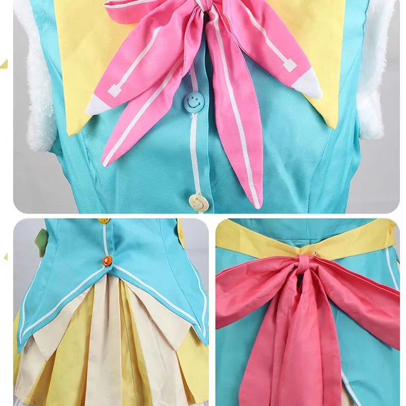 Fantasia Kusanagi Nene Cosplay – Project Sekai | Vestido Idol com Peruca 90cm