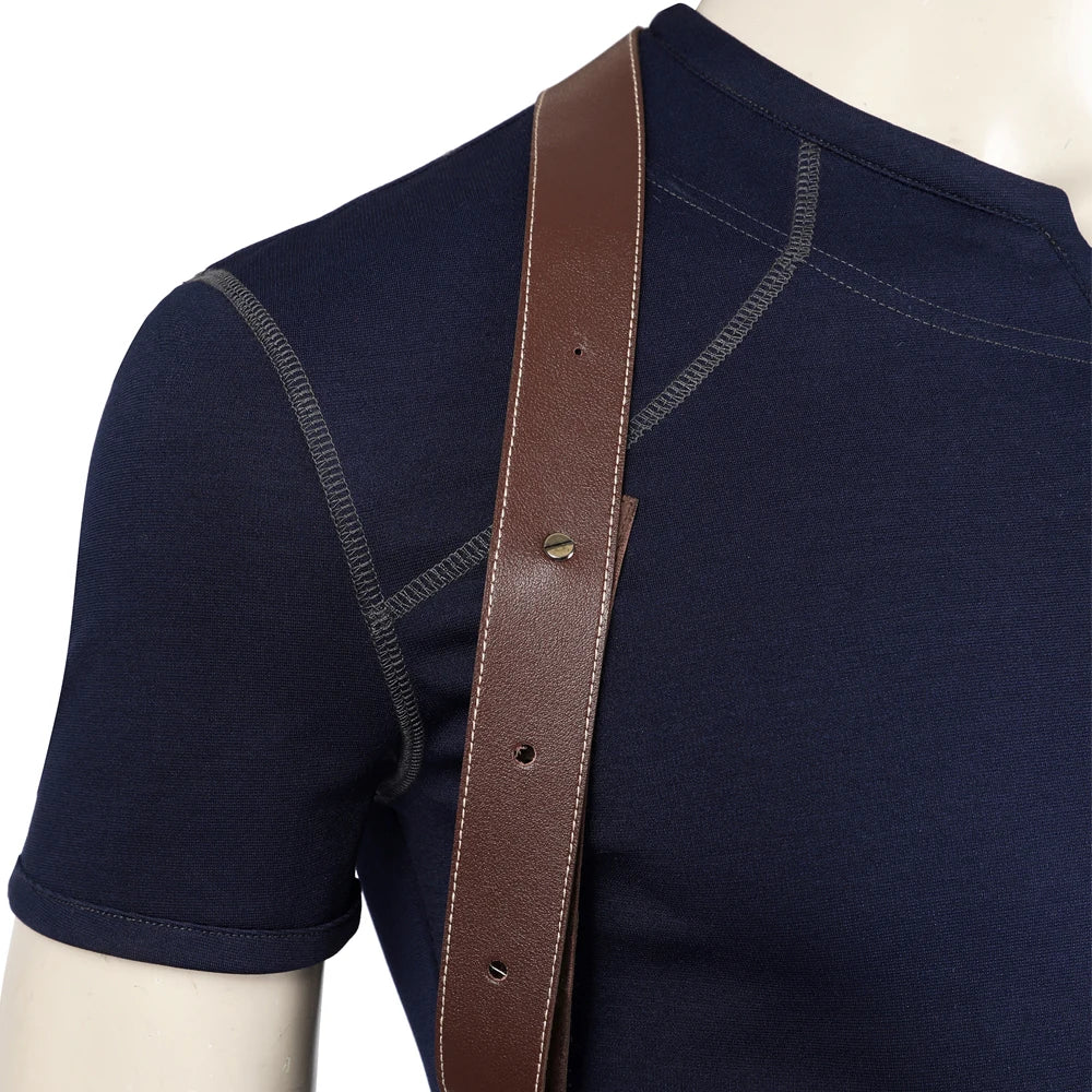 Acessórios Leon Kennedy Cosplay – Resident Evil | Colete Tático, Cinto e Coldres