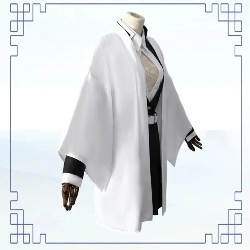 Fantasia Kanroji Mitsuri Cosplay Kit Tattoo – Demon Slayer | Kimono Haori com Peruca